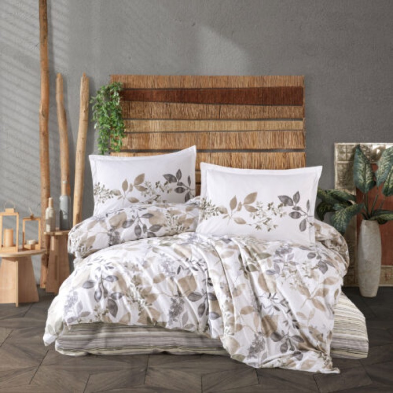 Lenjerie de pat ranforce Clasy king size (AZURA)